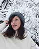 czapki damskie Szara czapka  beanie wełna peruwiańska alpaka 3