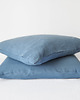 poduszki gładkie Lniana Poszewka Classic DUSTY BLUE 4