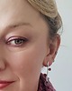 kolczyki srebrne Srebrne kolczyki gałązki z emalią mineralną 3