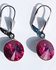 kolczyki swarovski Kolczyki  różowe z kryształami Swarovskiego 1