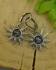 kolczyki wire wrapping Kolczyki słoneczka niebieski labradoryt wire wrapping 4