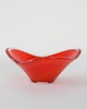 patery i talerze Patera czerwona, szkło Murano, włoski design, lata 60, produkcja: Włochy 1