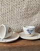 kuchnia - różne Zestaw ceramicznych kieliszków na jajka z talerzykami handmade 1