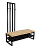 ławki Ławka Metalowa Z Wieszakiem Loft Siedzisko Drewno Lite Dąb LM-82 1