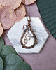 wisiory Miedziany wisiorek wire wrapping z opalem dendrytowym #450 1