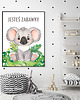 obrazy i plakaty do pokoju dziecięcego PLAKAT  ZWIERZĄTKA koala dla chłopca 1