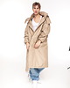płaszcze i kurtki męskie Parka Longline Hoodie Oversize mocca 5