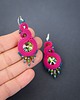 kolczyki soutache Ronja 1 - kolczyki z sutaszu, srebro 4