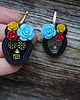 kolczyki soutache Sugar Skull -  kolczyki soutache 4