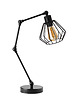 lampy stołowe Czarna lampa biurkowa z regulowanym ramieniem AMPARA LOFT 3