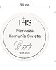 komunia - pozostałe Napis Pierwsza Komunia Święta z imieniem dla chłopca dziewczynki Tablica 2