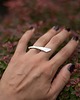 pierścionki srebrne Pierścionek SIX / glossy silver ring 3