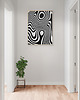 plakaty Abstrakcyjny plakat do salonu, nowoczesny, oryginalny, zebra. 4