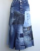 spódnice maxi Patchworkowa spódnica jeans r.44 1