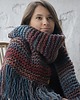 szale damskie Duży szal MAXCOLOR szalik  handmade " kosmiczne energie" 3