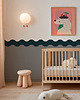 tapety i naklejki ścienne Wainscoting Double Wave Dark - samoprzylepny dekoracyjny panel ścienny 7