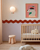 tapety i naklejki ścienne Wainscoting Double Wave - samoprzylepny dekoracyjny panel ścienny 1