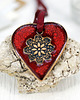 ozdoby choinkowe Ceramiczne serca z mandalą - ozdoby choinkowe 1
