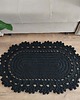 dywany Dywan szydełkowy owalny ze sznurka bawełnianego 50cmx80cm 4