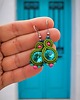 kolczyki soutache Sofi 3 - kolczyki z kryształami 2