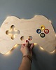lampy do pokoju dziecka Lampka z drewna Pad 2