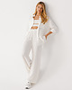 spodnie materiałowe damskie Spodnie Molly White 3