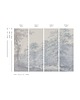 tapety i naklejki ścienne Tapeta Watercolor Grove Blue 1