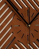 zegary ZEGAR GEOMETRYCZNY, LAMELE, NOWOCZESNA DEKORACJA , CZEREŚNIA S ( 40 x 40 cm ) 1