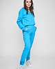 bluza bez kaptura damska Ibiza - bluza bez kaptura turkus - odCZAPY 1