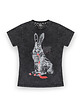 t-shirt damskie T-shirt damski królik odbarwiony 1