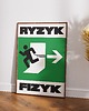 grafiki i ilustracje Plakat typograficzny - Ryzyk Fizyk 1