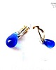 klipsy Kobaltowa kropelka. Klipsiki urocze. Dla tych co nie lubią.... 4