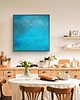 obrazy Cały ten błękit / obraz na płótnie Magda Kubiak 50x50 4
