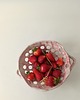 kuchnia - różne Różowy ceramiczny durszlak 1