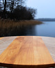 stoliki kawowe Oval Herringbone - Dębowy stolik kawowy z mozaiką herringbone 2