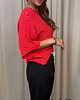 swetry damskie  Bawełniany sweter Rosso 2