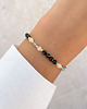 bransoletki z kamieni naturalnych Talizman - czarny turmalin, kamień księżycowy, labradoryt 4