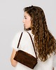 torby na ramię BLISS BAG - skórzana torebka - zamszowa - brąz 4