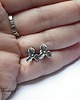 kolczyki wire wrapping Orchid -sztyfty 2