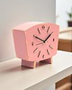 zegary Zegar biurkowy drewniany- cichy mechanizm - Pink 6