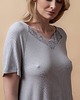bielizna - inne Koszula nocna miętowa luźna, krótki rękaw  4