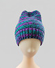 czapki damskie 6907 Ciepła Czapka typu Beanie w Intensywnym Melanżu 4