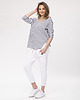 t-shirt damskie Bluzka bawełniana w paski Capri Look 124 4