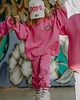 bluzy dla dziewczynki Dres oversize Teddyland różowy 6