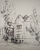grafiki i ilustracje WYPRZEDAŻ SZTUKI! Rysunek cienkopis Warszawa Praga oryginalny 21x30 cm 1