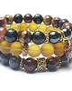 bransoletki z kamieni naturalnych Honey and chocolate /11-2014/-  set 2