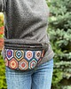 saszetka nerka Nerka XL czarna pikowana Etniczne wzory + miniportfelik gratis 2
