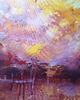 obrazy Obraz ręcznie malowany na płótnie 30x30 cm - abstrakcyjny pejzaż 4