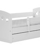 meble do pokoju dziecka Łóżko dziecięce białe Jessica 140x80 cm białe 2