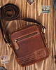 torby i nerki męskie SASZETKA MĘSKA SKÓRZANA NA RAMIĘ BRĄZOWA VINTAGE SI-35-BR 1